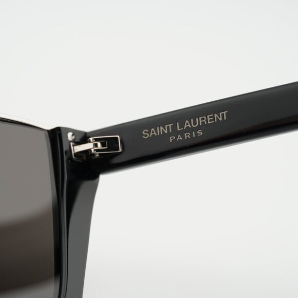 Saint Laurent SL369KATE 001 Sunglasses Black Cat Eye Frame, Black Lenses main image 8